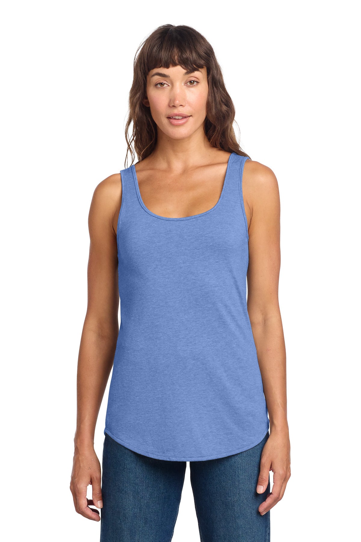 Custom logo District® Women's Perfect Tri® Relaxed Tank DT151 in Maritime Frost