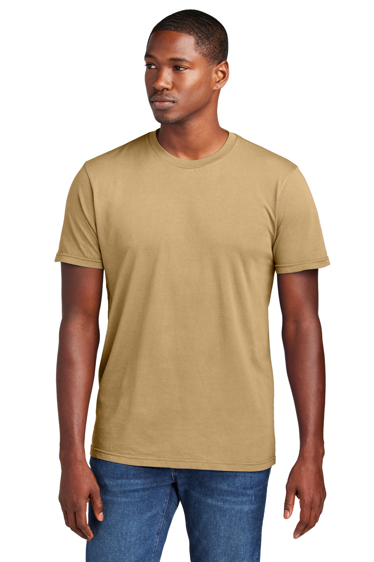 Custom logo District Wash™ Tee DT2101 in Golden Spice