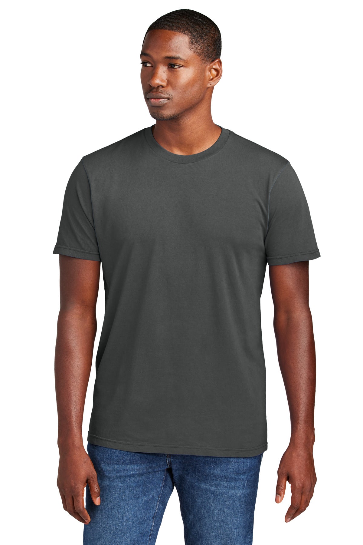 Custom logo District Wash™ Tee DT2101 in Graphite