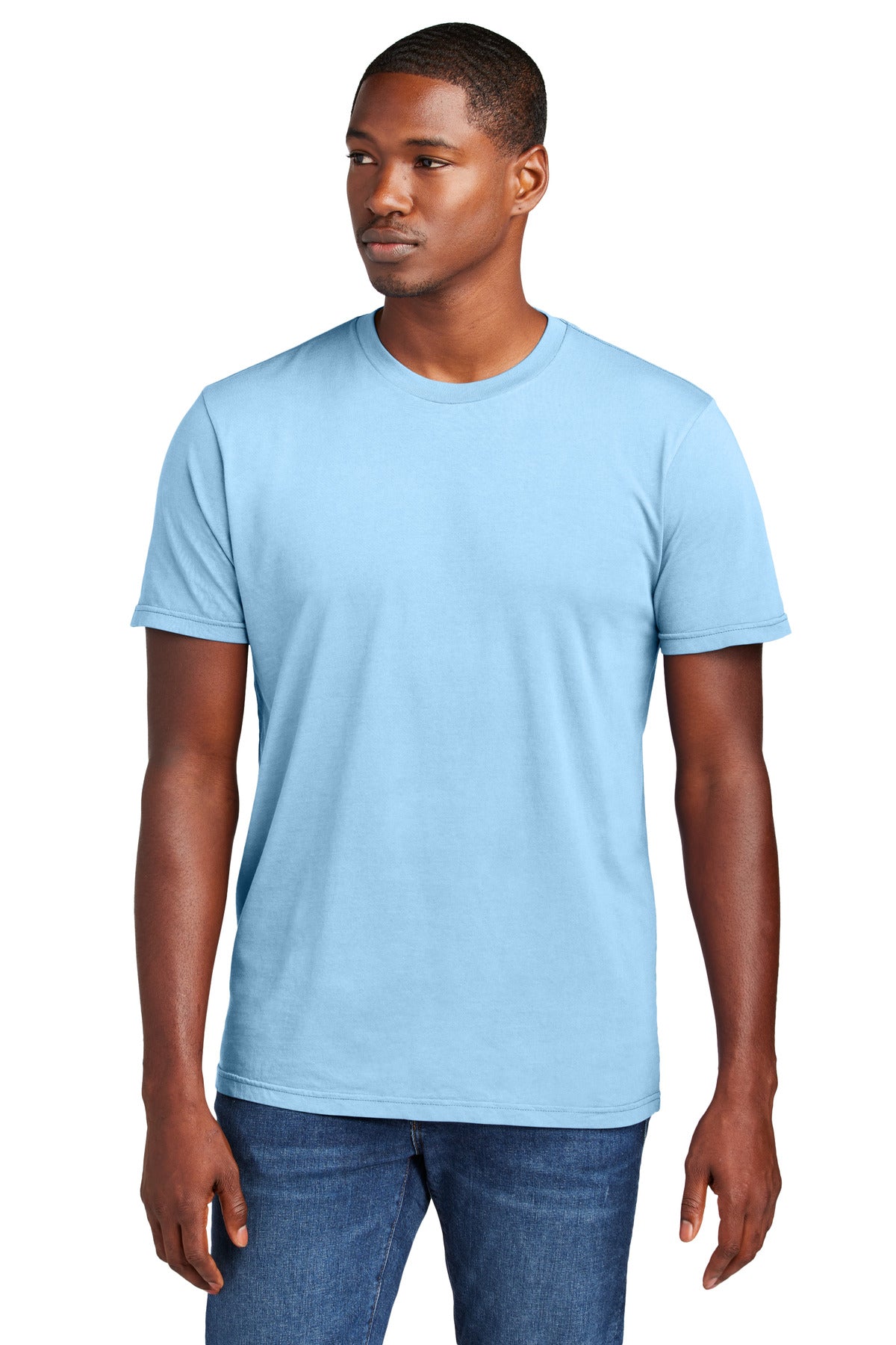 Custom logo District Wash™ Tee DT2101 in Heritage Blue