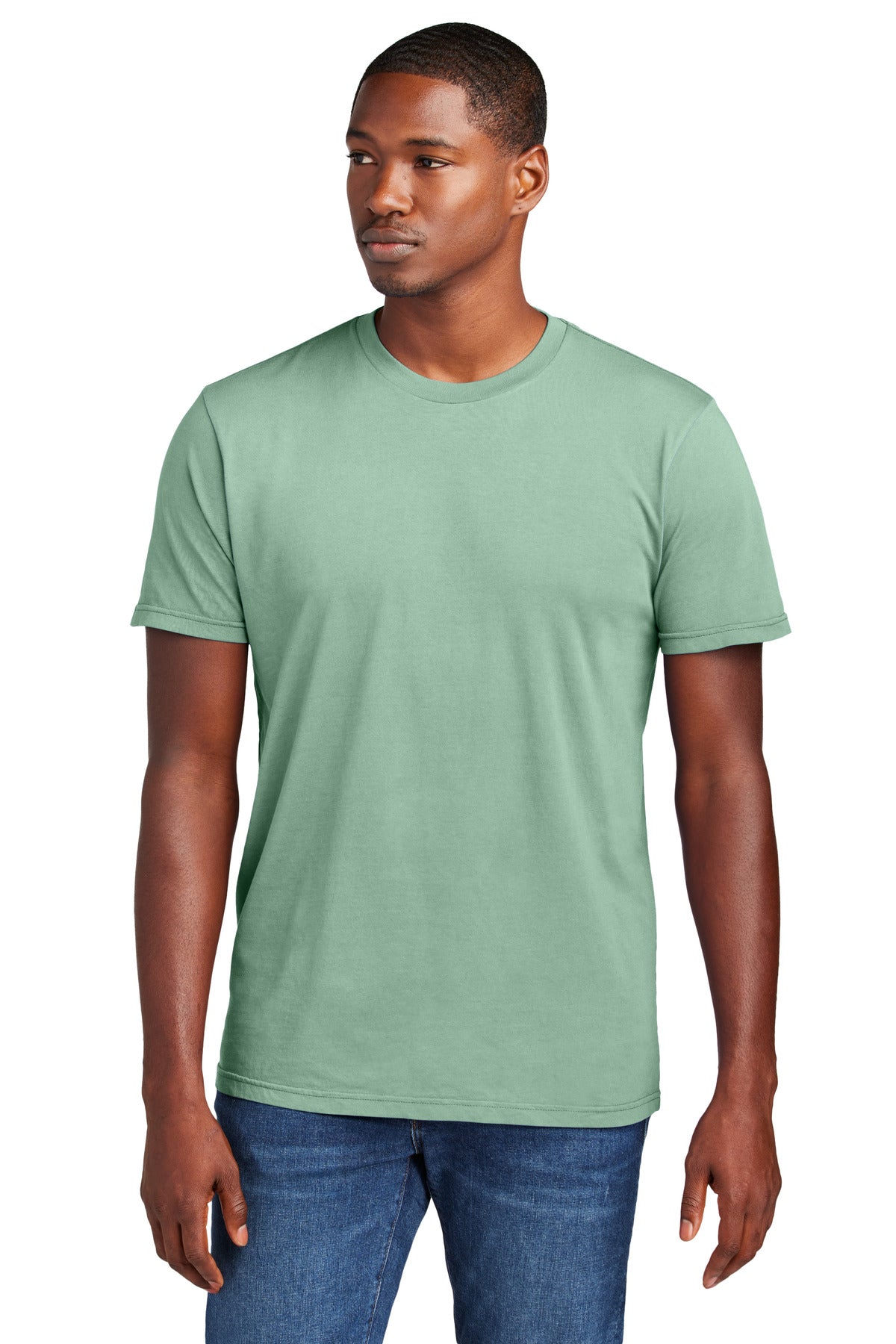 Custom logo District Wash™ Tee DT2101 in Sage