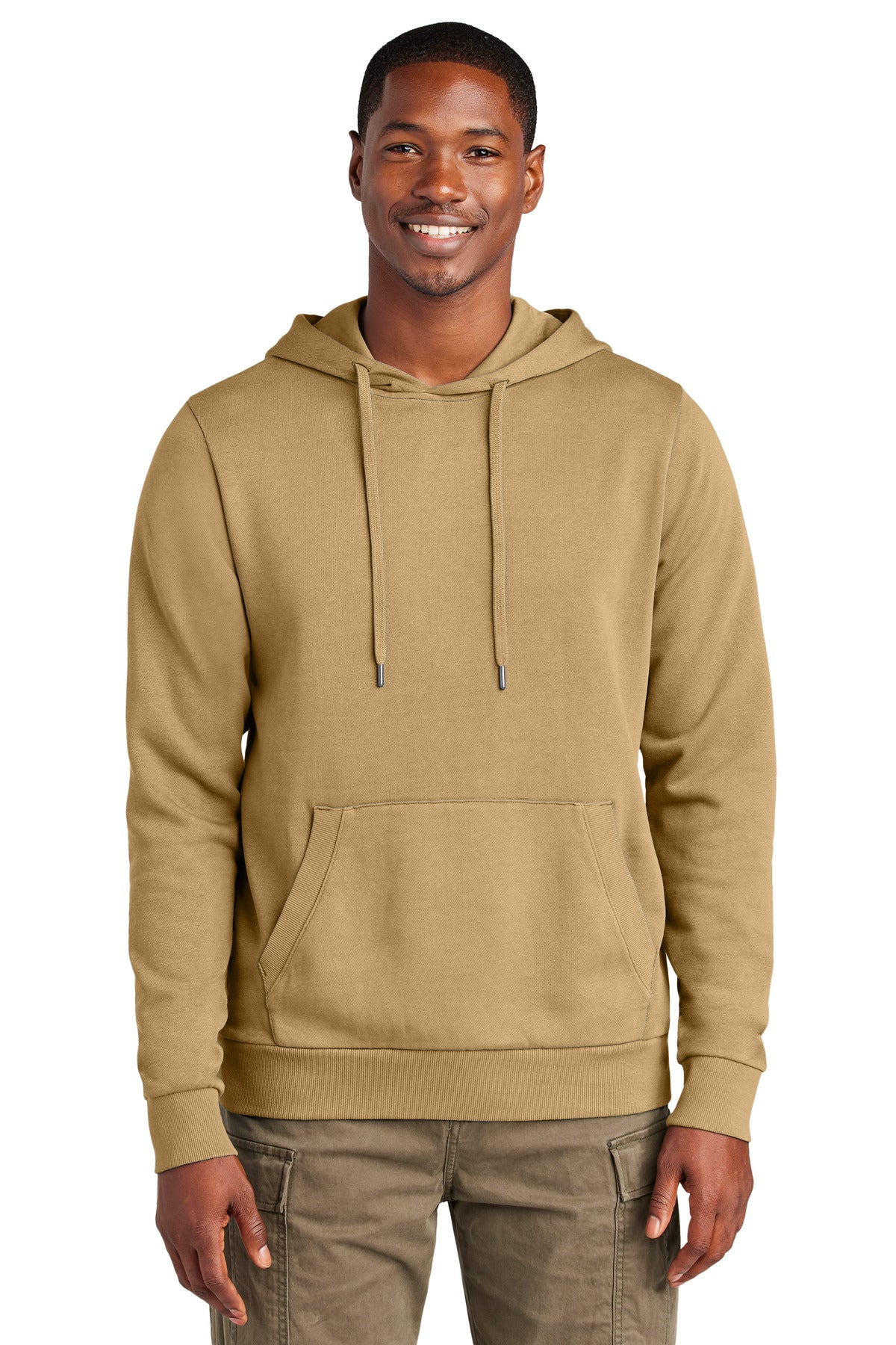 Custom logo District Wash™ Fleece Hoodie DT2200 in Golden Spice