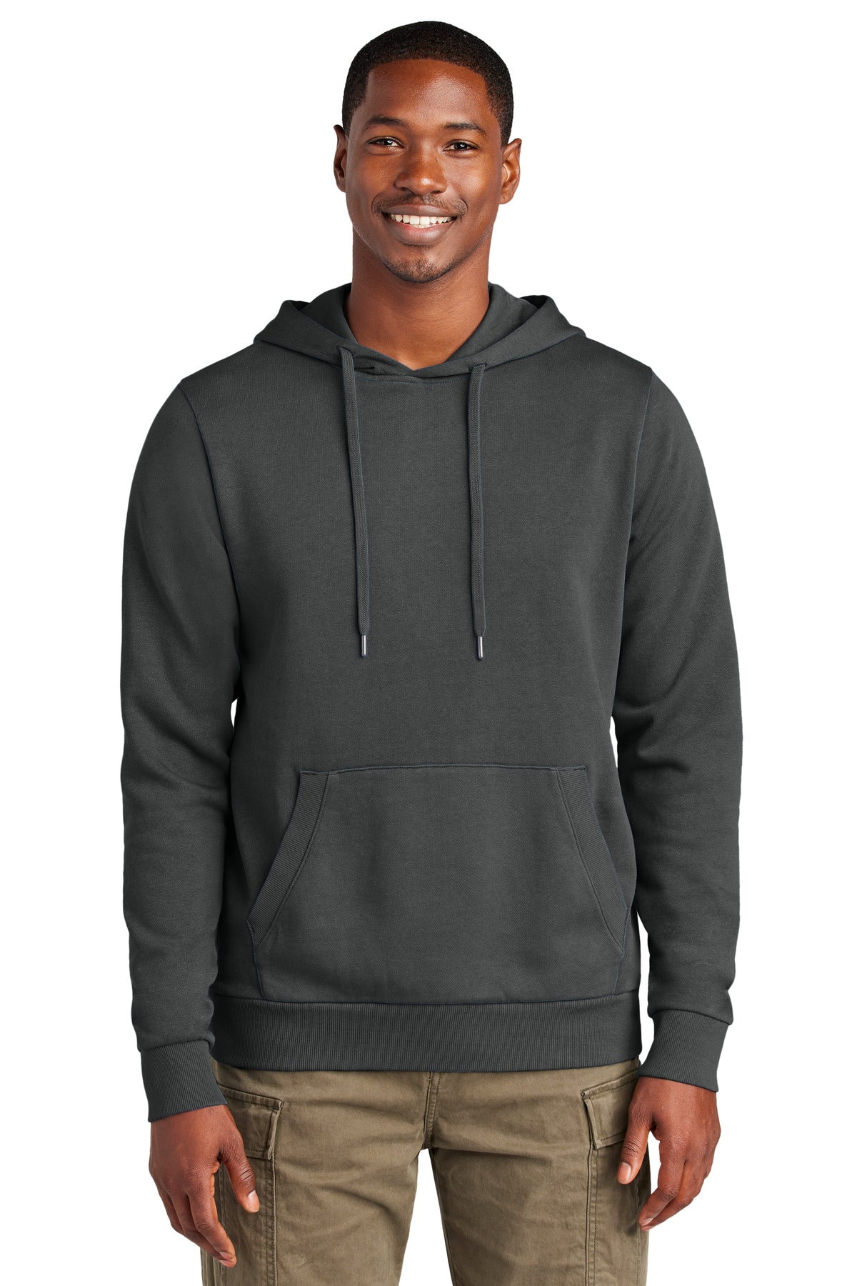 Custom logo District Wash™ Fleece Hoodie DT2200 in Graphite