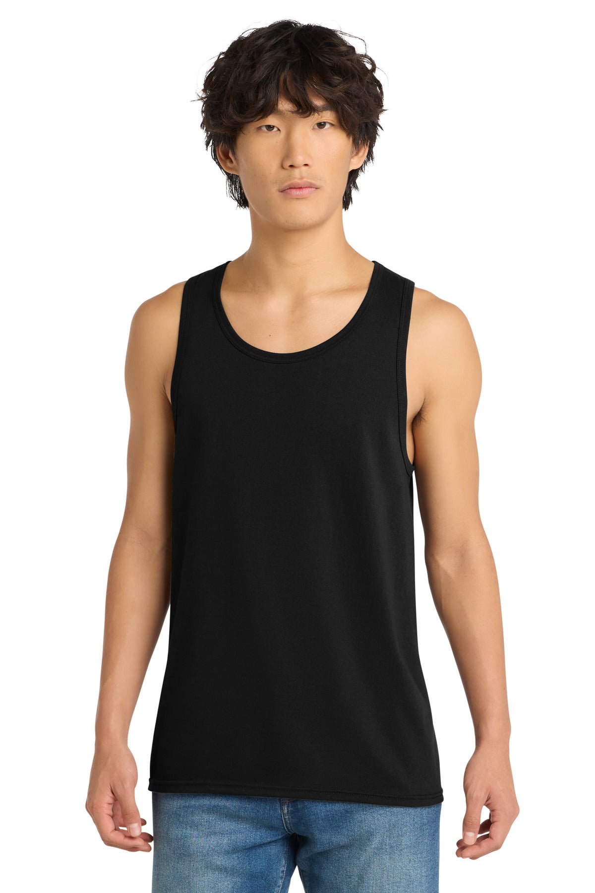 Custom logo District® The Concert Tank®. DT5300 in Black