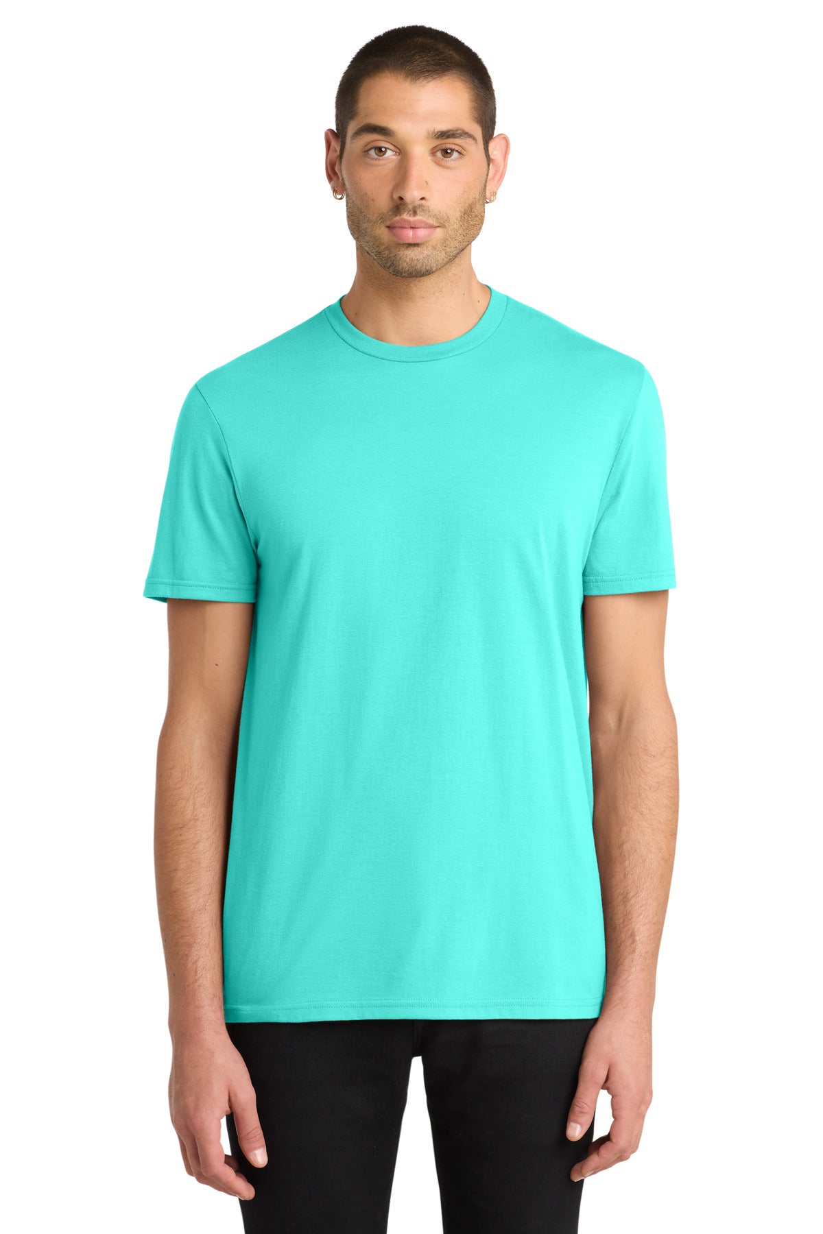Custom logo District® Very Important Tee®. DT6000 in Aqua