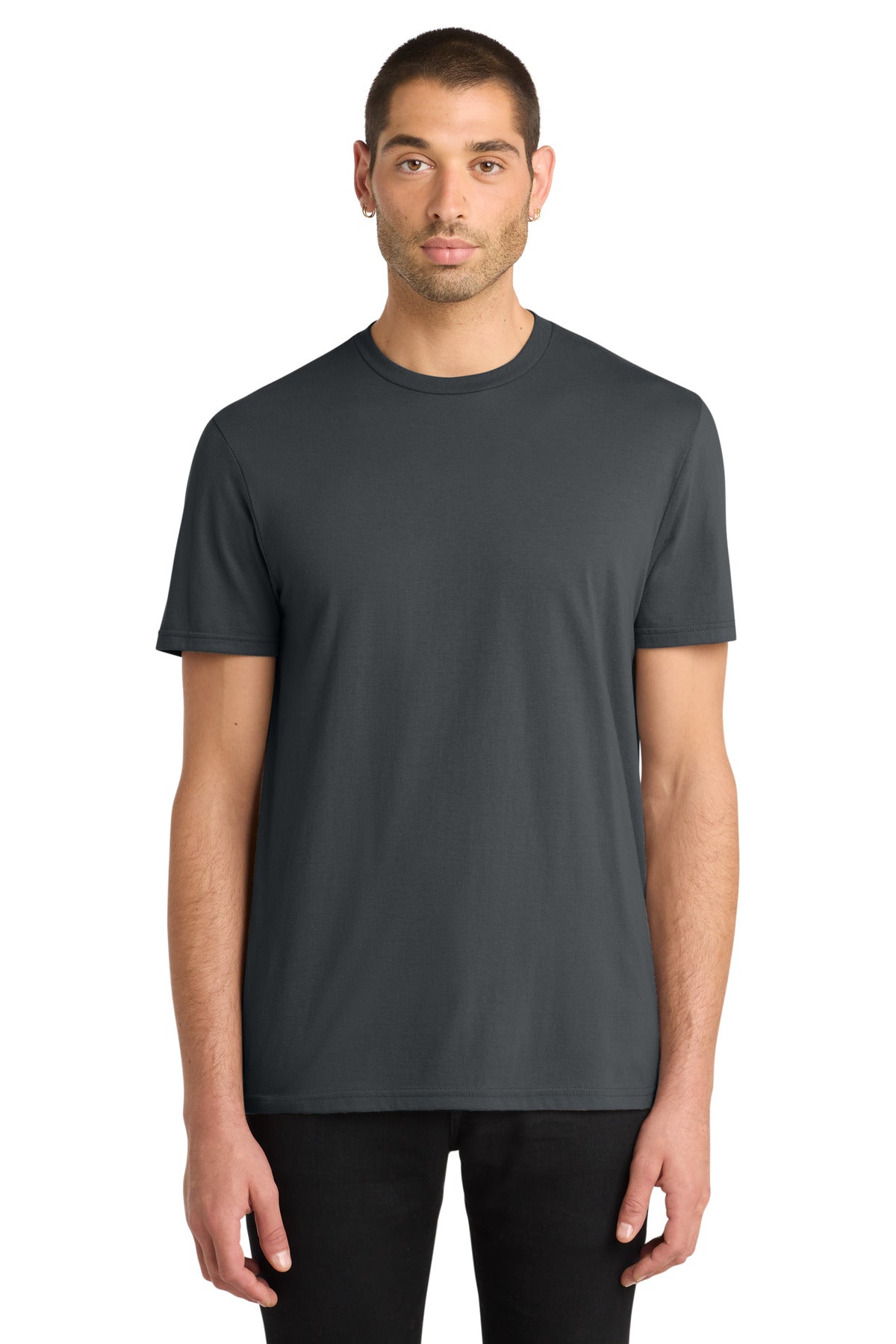 Custom logo District® Very Important Tee®. DT6000 in Charcoal