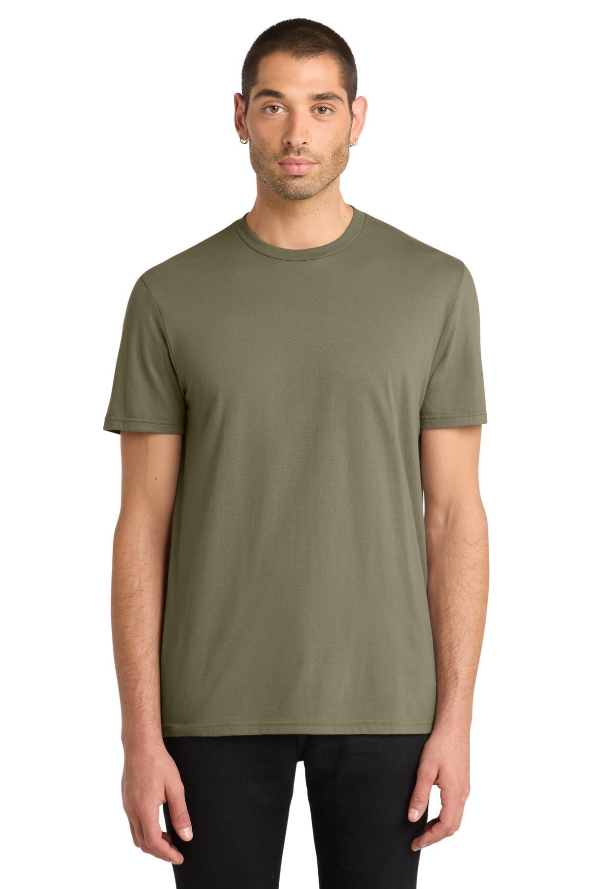 Custom logo District® Very Important Tee®. DT6000 in Coyote Brown