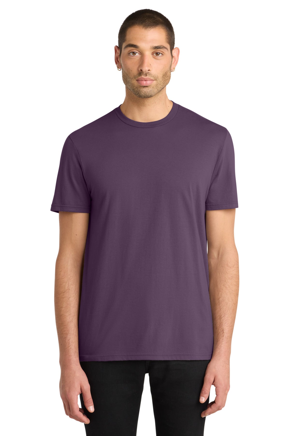 Custom logo District® Very Important Tee®. DT6000 in Eggplant