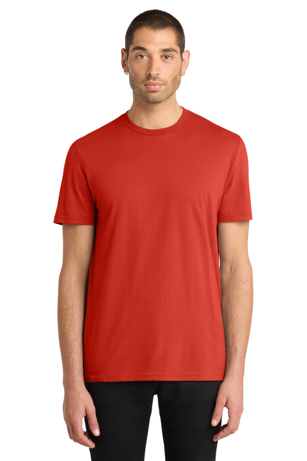 Custom logo District® Very Important Tee®. DT6000 in Fiery Red
