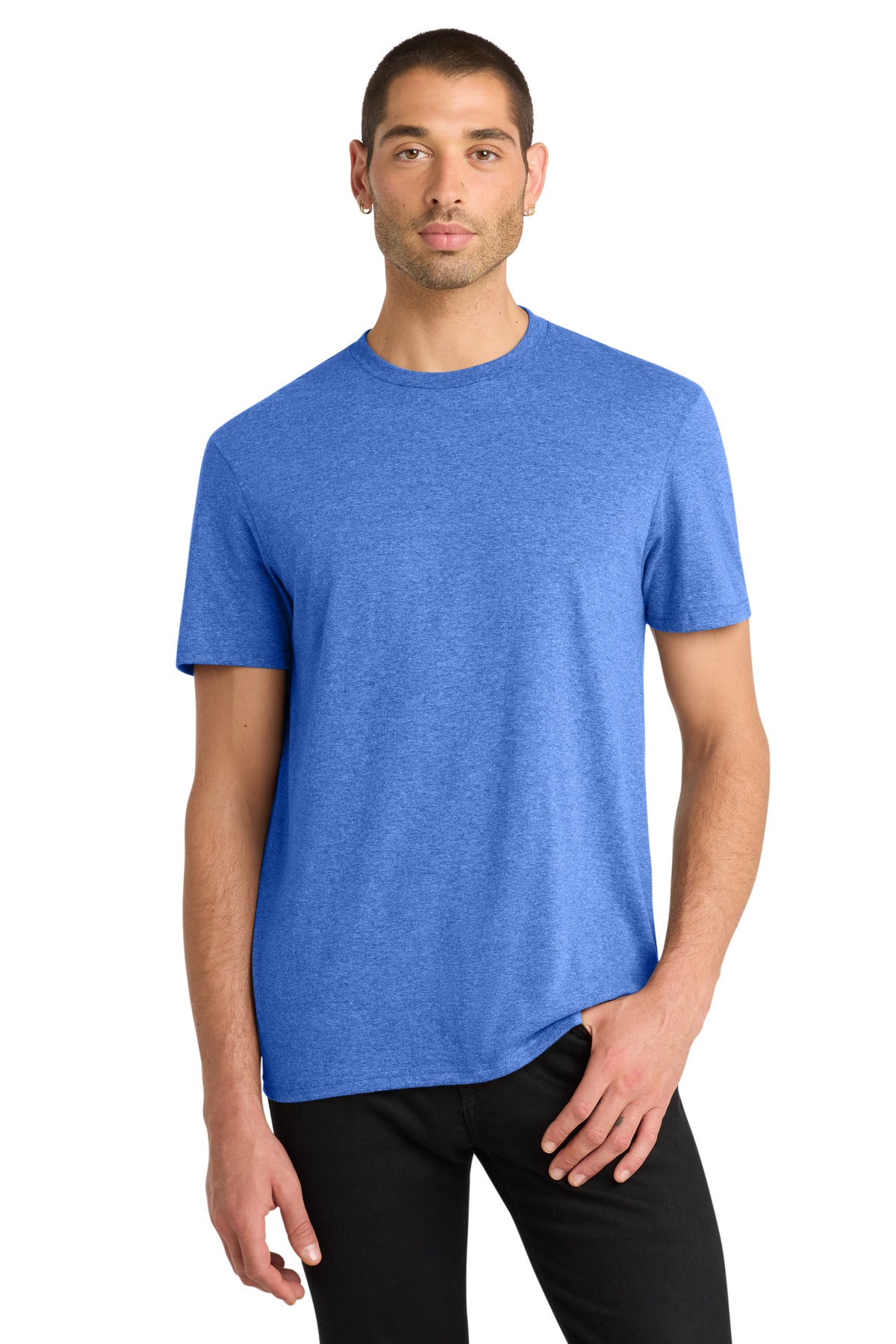 Custom logo District® Very Important Tee®. DT6000 in Heathered Royal