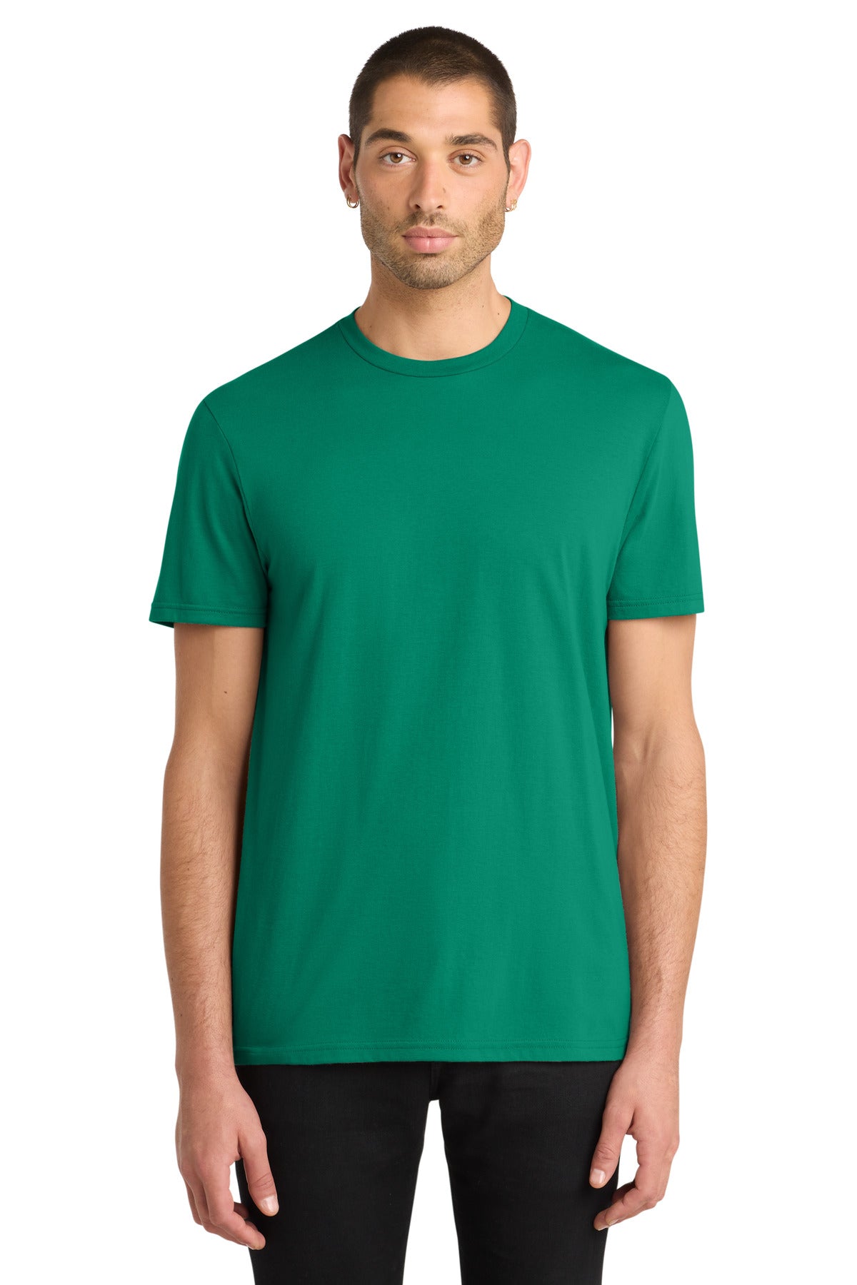 Custom logo District® Very Important Tee®. DT6000 in Jewel Green