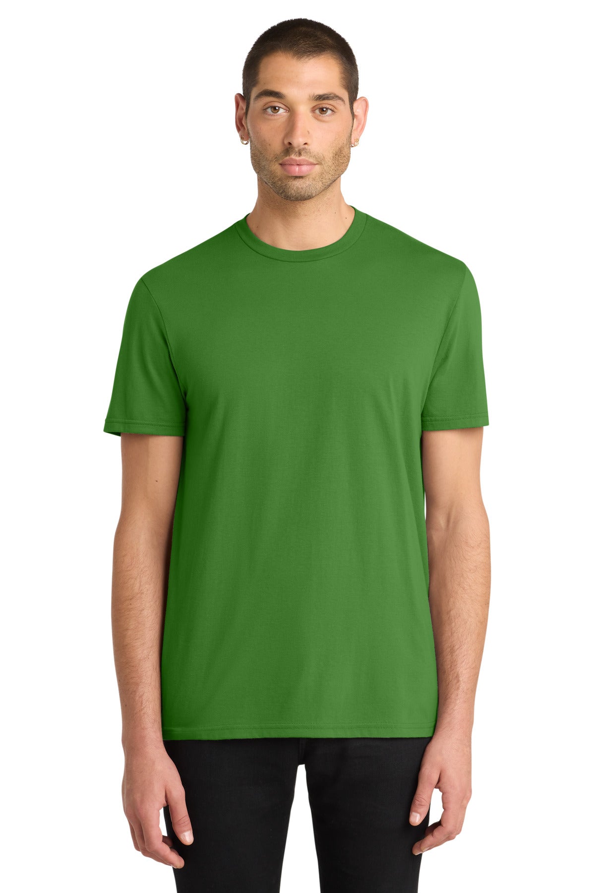 Custom logo District® Very Important Tee®. DT6000 in Kiwi Green