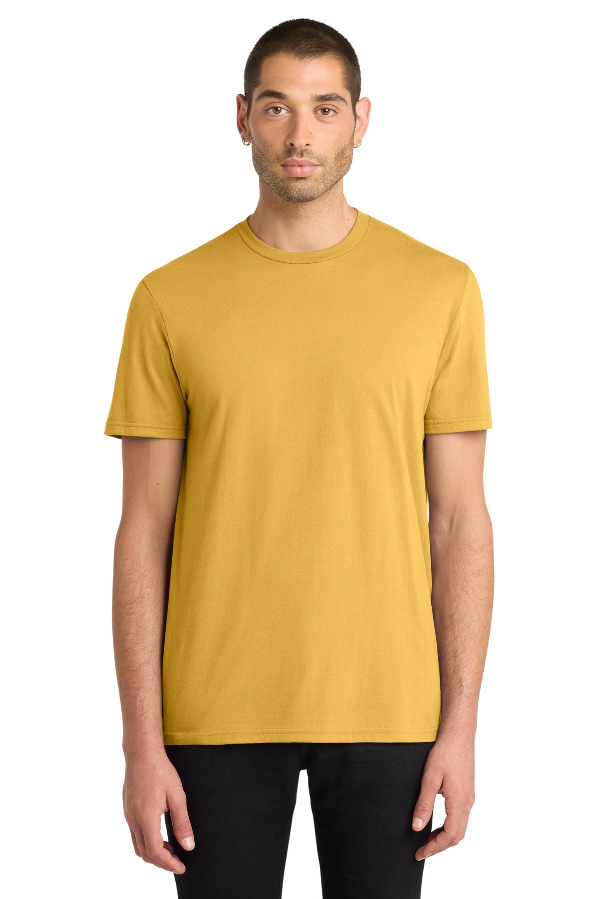 Custom logo District® Very Important Tee®. DT6000 in Ochre Yellow