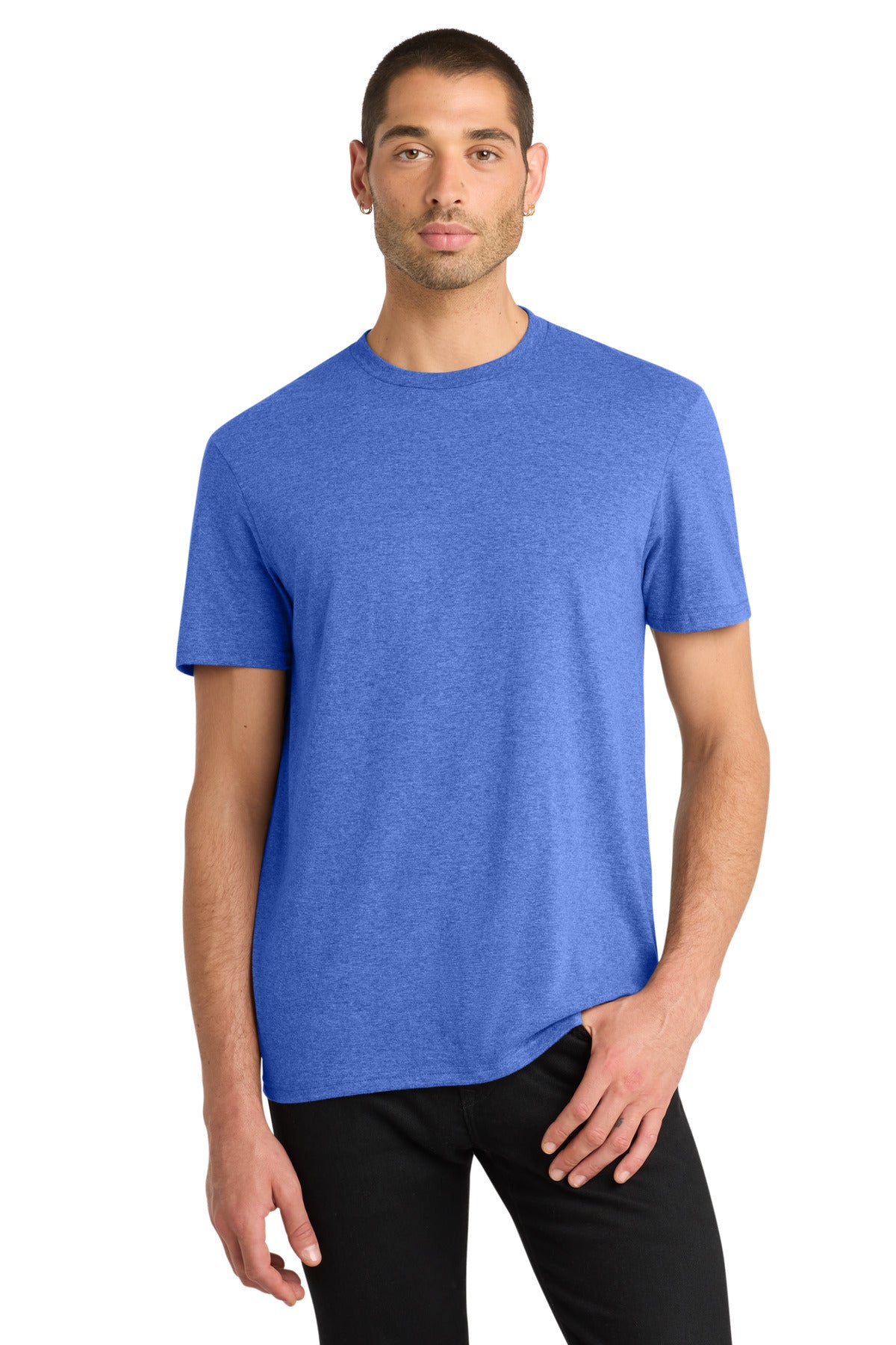 Custom logo District® Very Important Tee®. DT6000 in Royal Frost