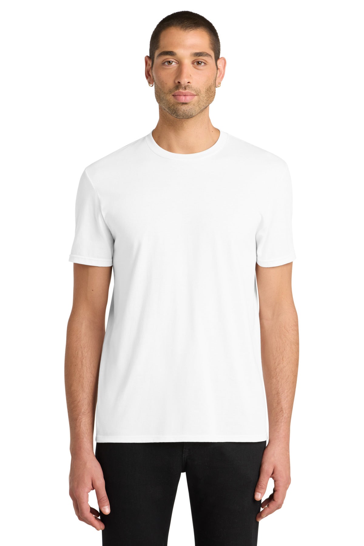 Custom logo District® Very Important Tee®. DT6000 in White