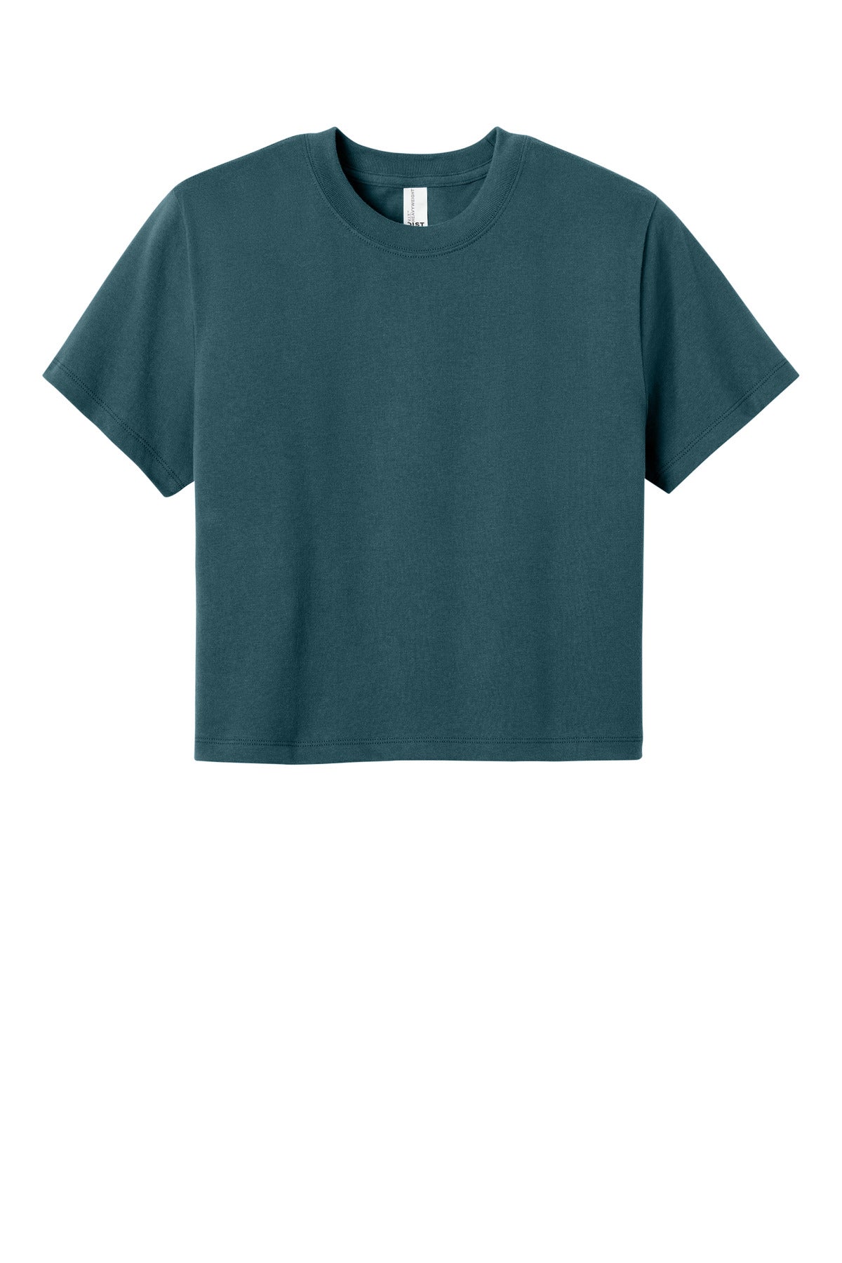 Custom logo District® Women's Heavyweight Boxy Very Important Tee® DT6066 in Deep Cyan
