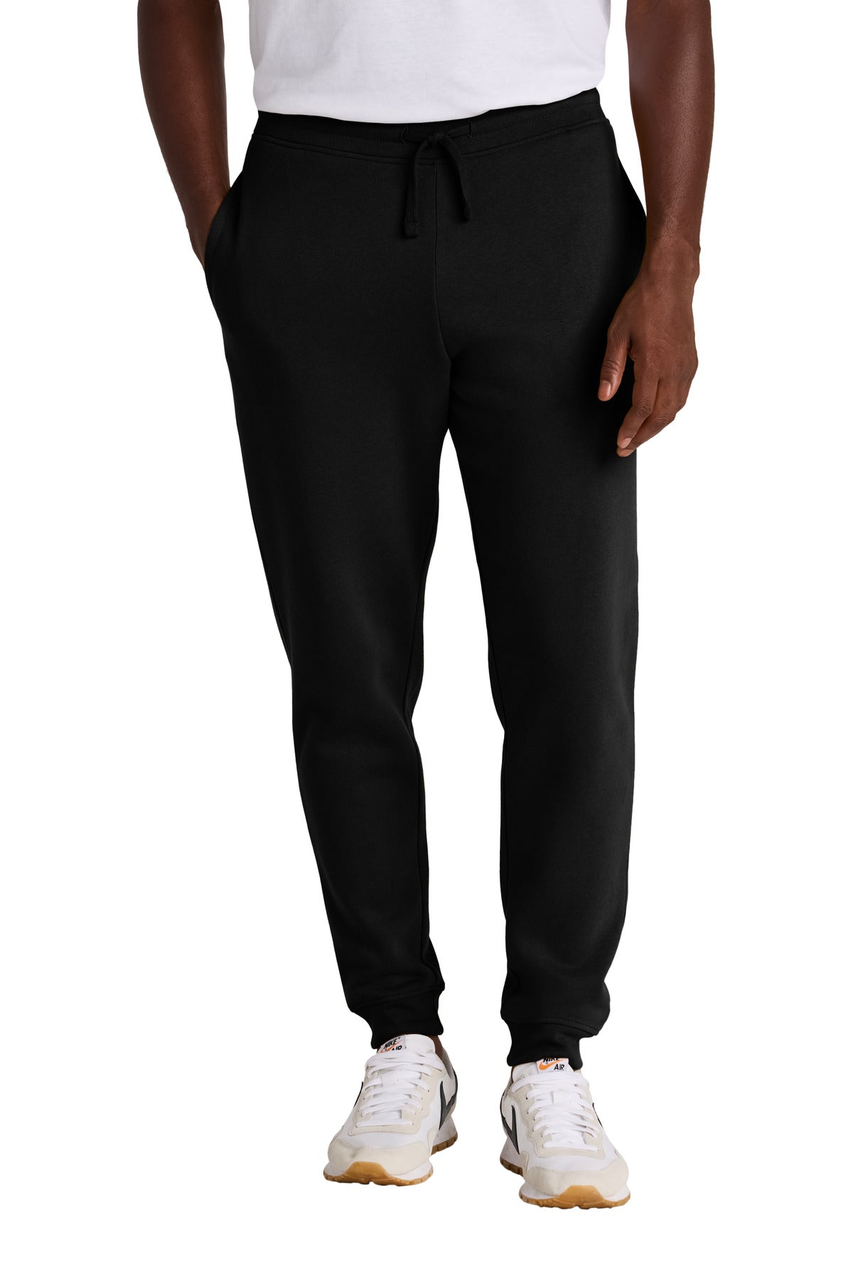 Custom logo District® V.I.T.™Fleece Jogger DT6107 in Black