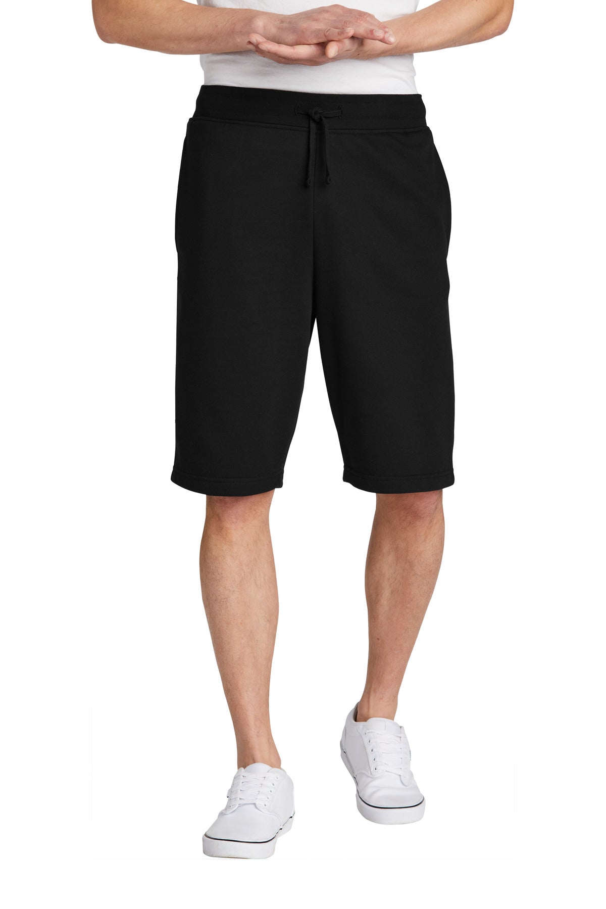 Custom logo District® V.I.T.™Fleece Short DT6108 in Black