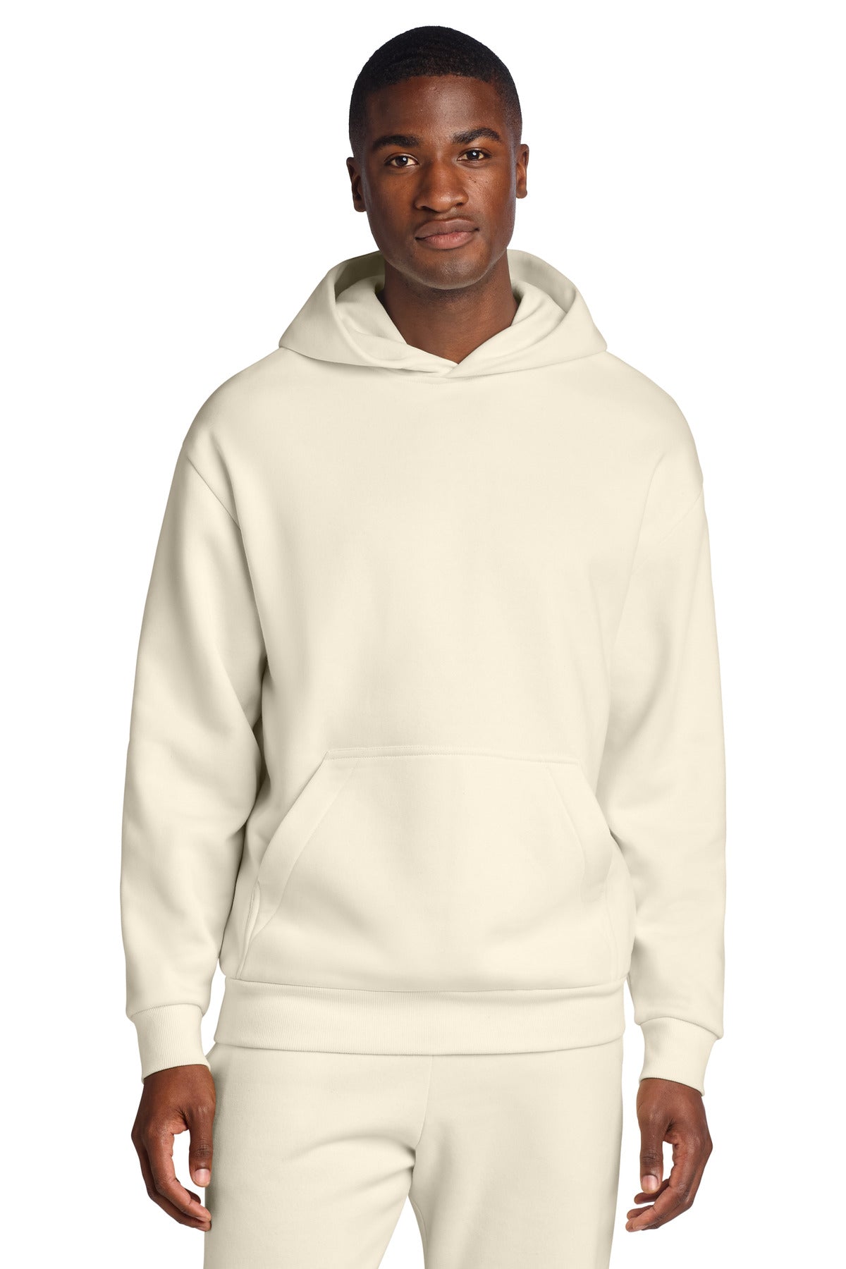 Custom logo District® V.I.T.™ Heavyweight Fleece Hoodie DT6150 in Griege