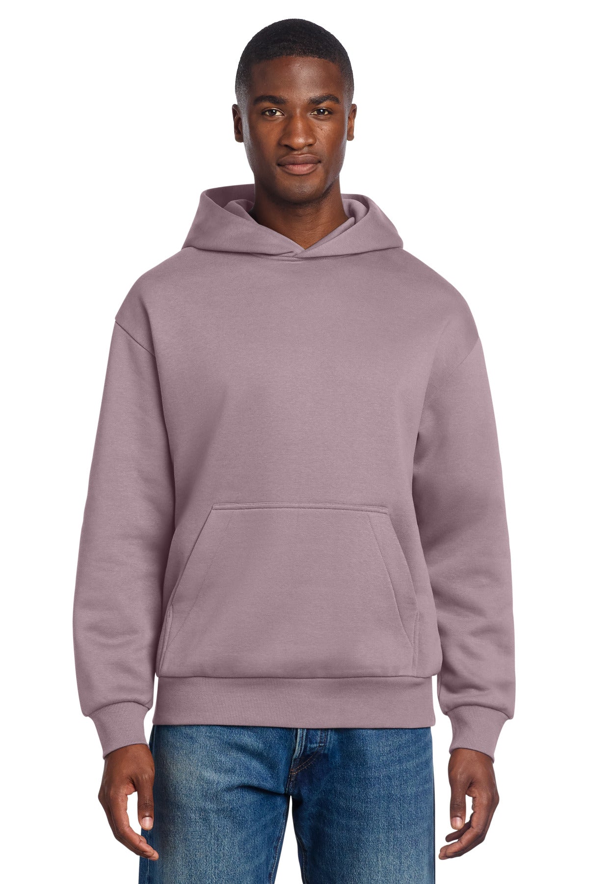 Custom logo District® V.I.T.™ Heavyweight Fleece Hoodie DT6150 in Smoky Amethyst