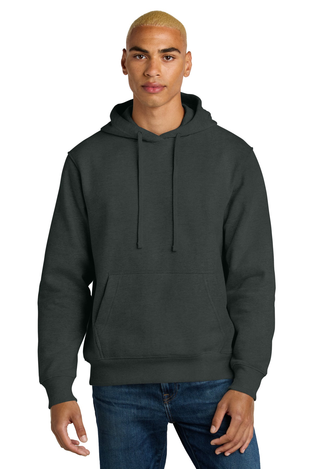 Custom logo District® V.I.T.™ Super Heavyweight Fleece Hoodie DT6600 in Charcoal