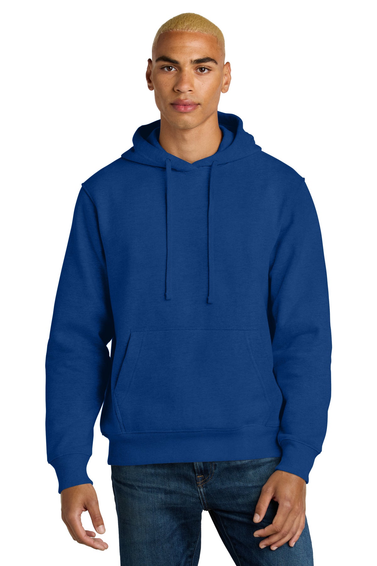 Custom logo District® V.I.T.™ Super Heavyweight Fleece Hoodie DT6600 in Deep Royal