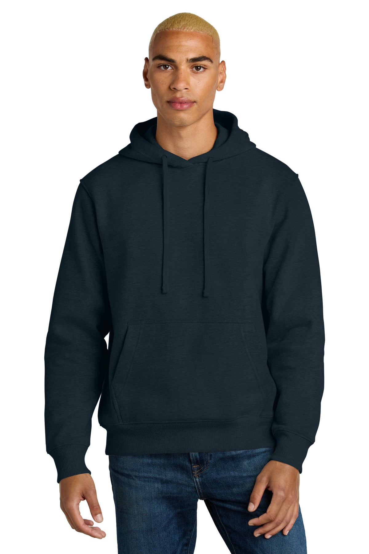 Custom logo District® V.I.T.™ Super Heavyweight Fleece Hoodie DT6600 in New Navy