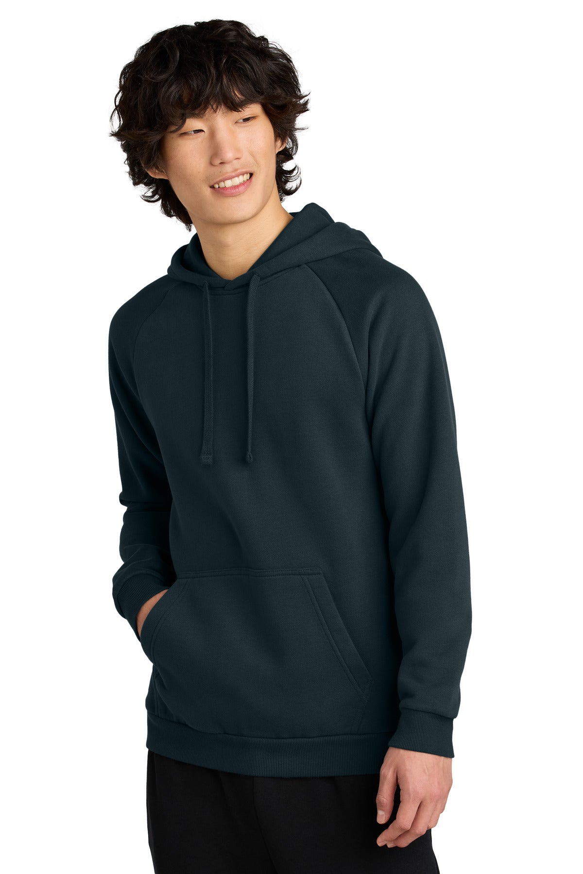 Custom logo District® Cloud Fleece Hoodie DT7800 in New Navy