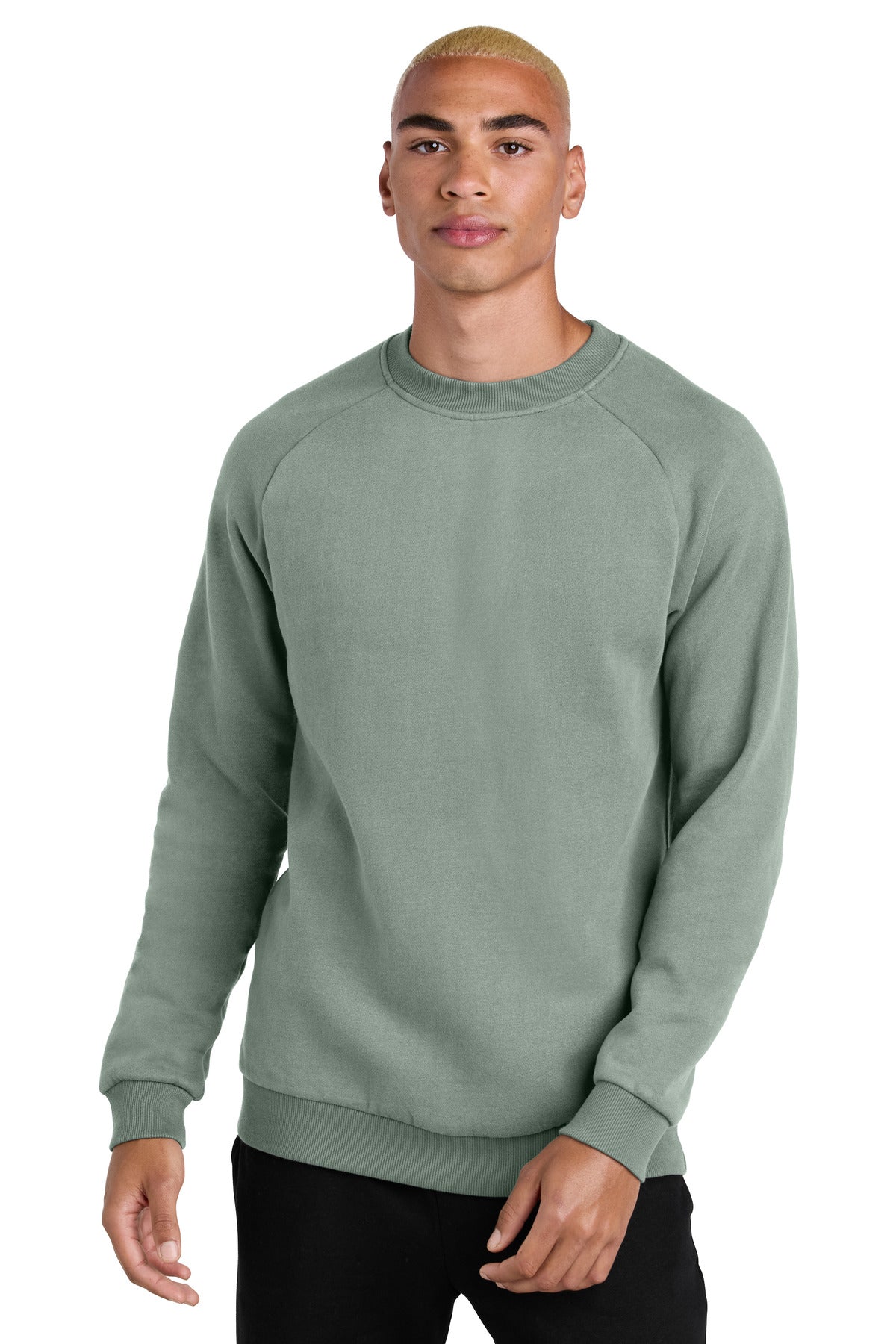Custom logo District® Cloud Fleece Crew DT7804 in Slate Green
