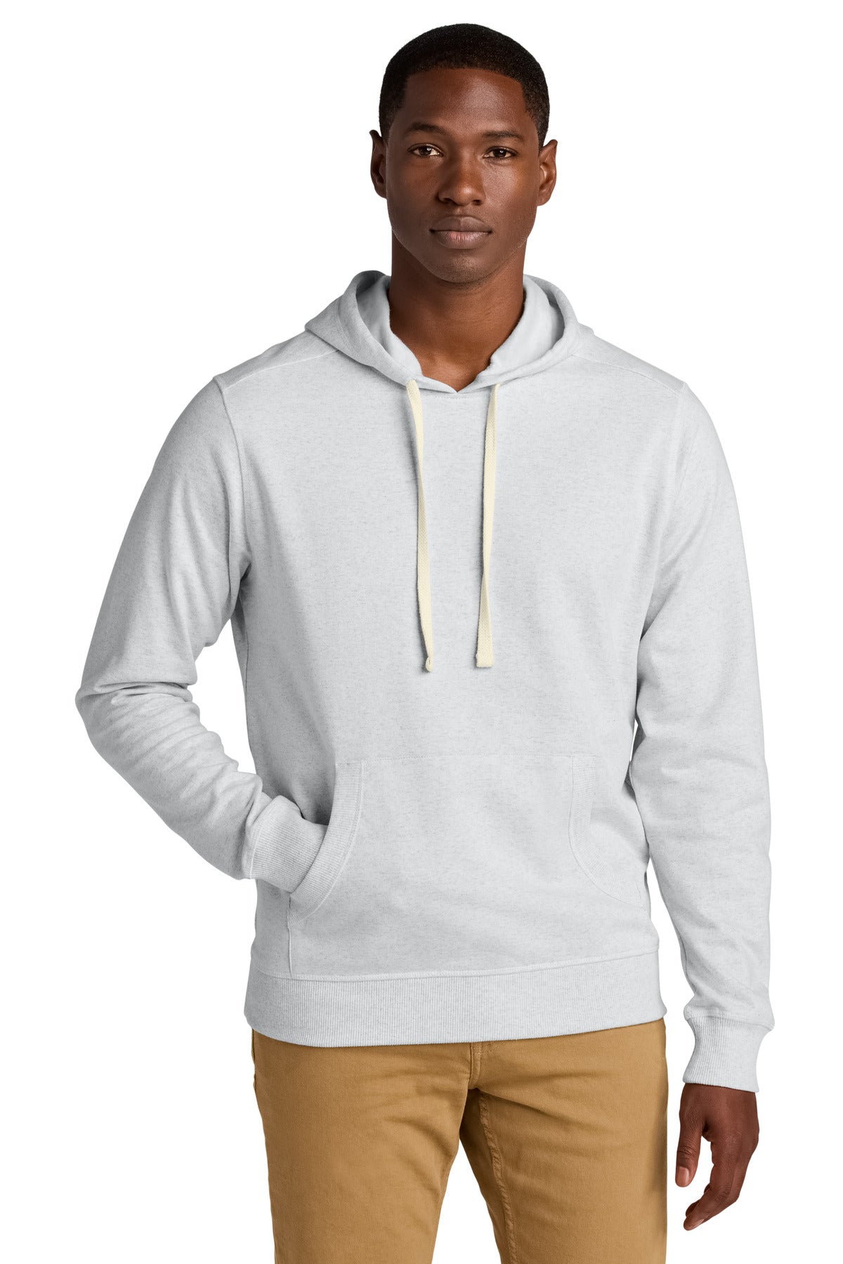 Custom logo District® Re-Fleece™Hoodie DT8100 in Ash