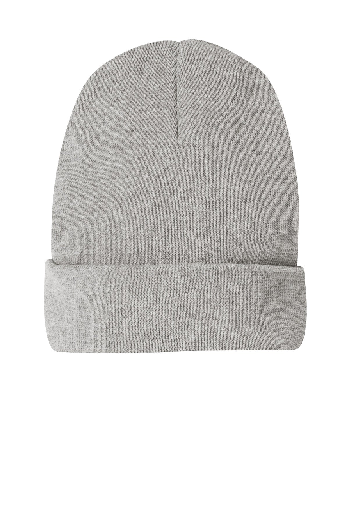 Custom logo District® Re-Beanie® DT815 in Light Heather Grey