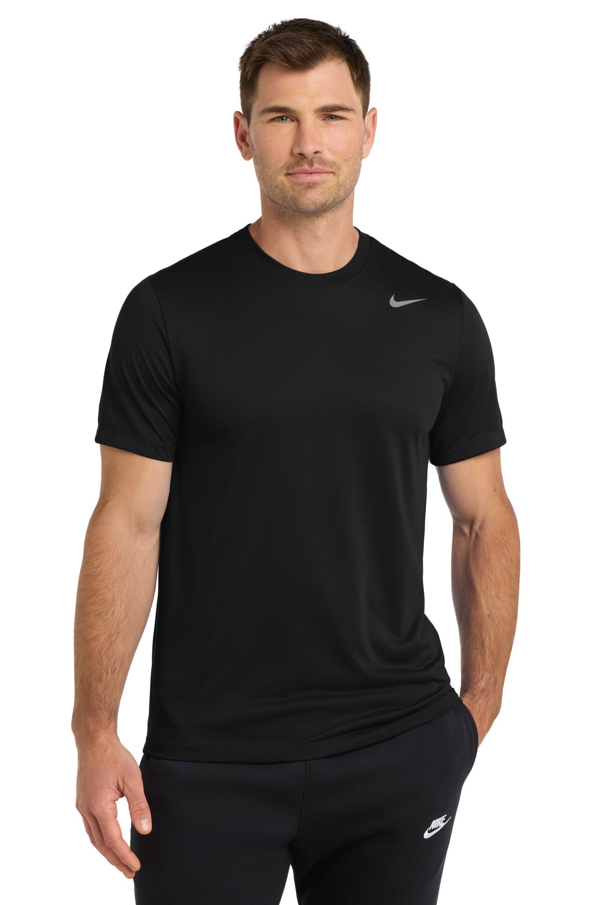 Custom logo Nike Team rLegend Tee DV7299 in Black