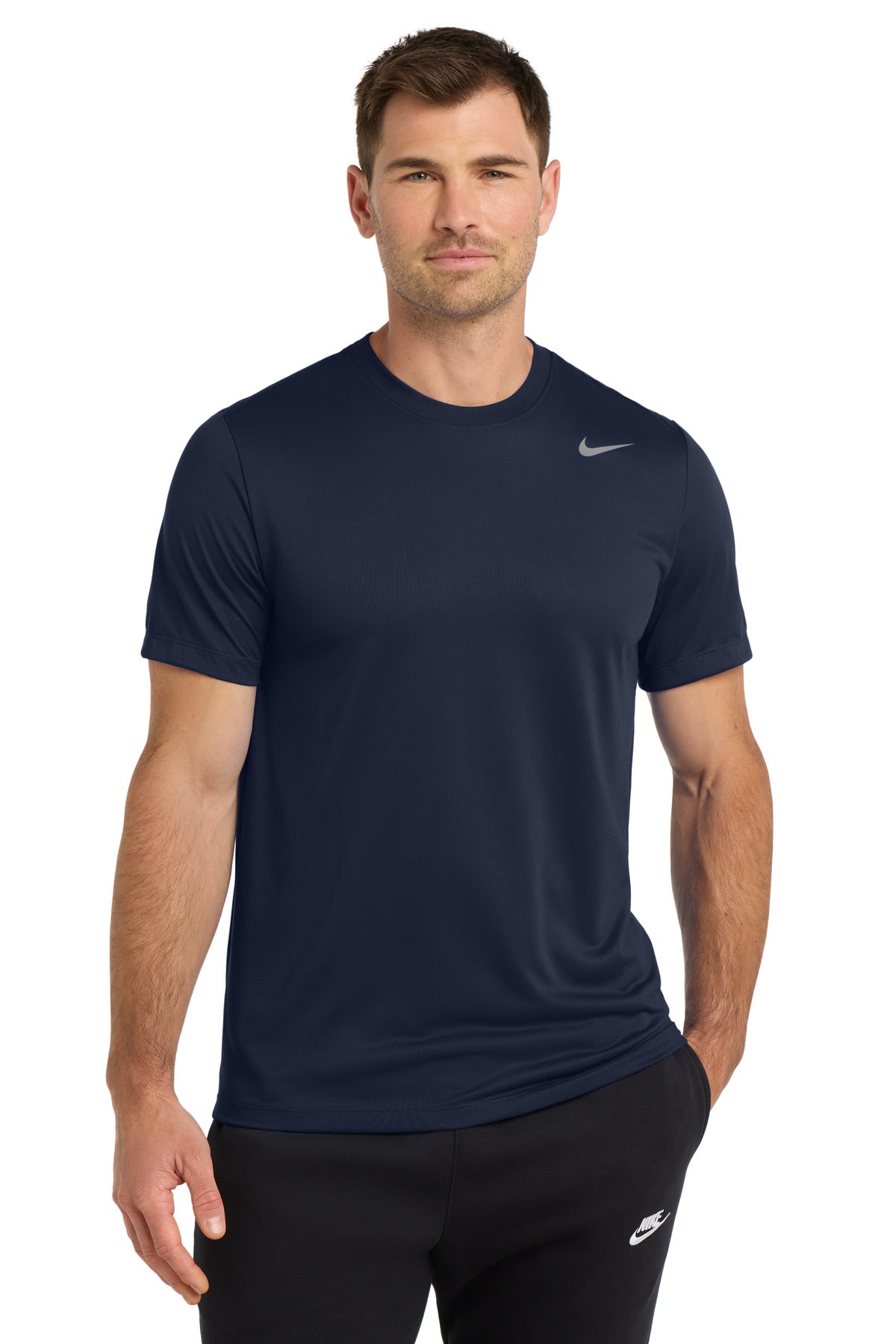 Custom logo Nike Team rLegend Tee DV7299 in College Navy