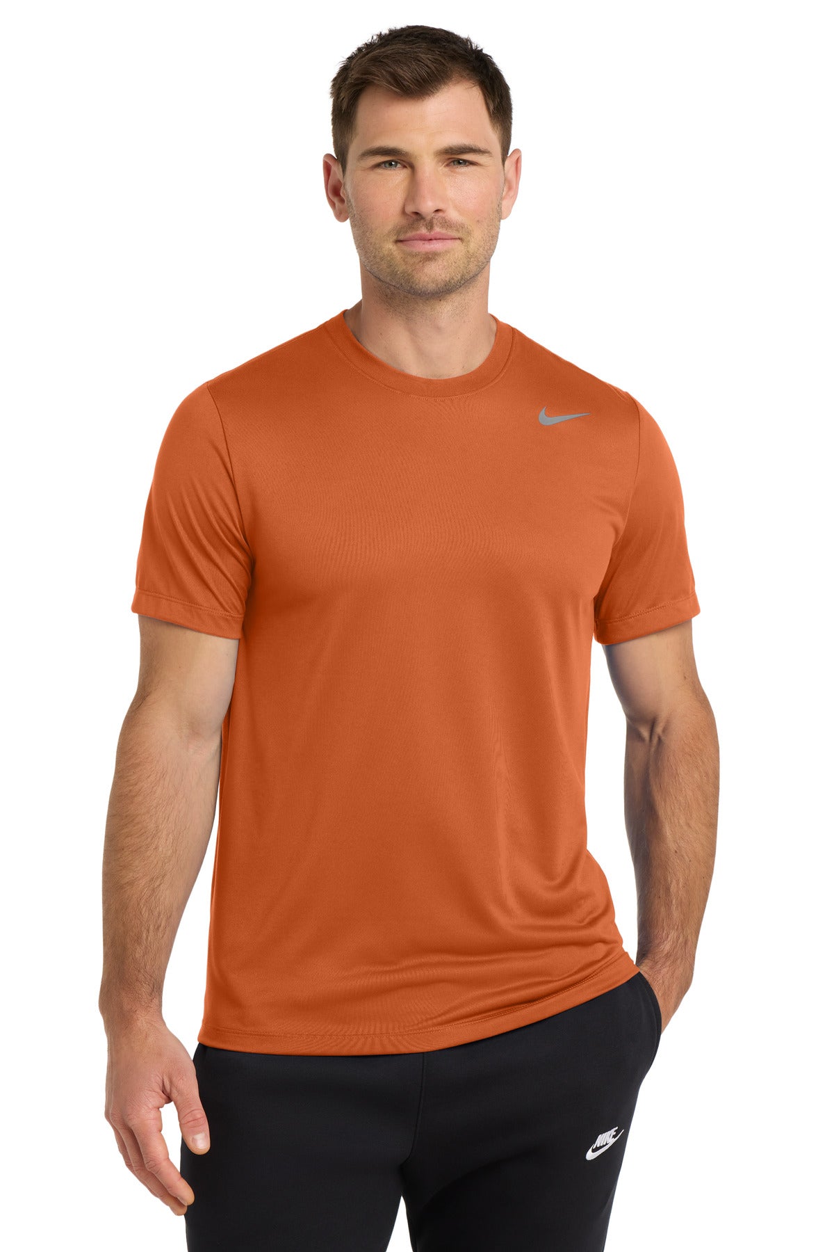 Custom logo Nike Team rLegend Tee DV7299 in Desert Orange