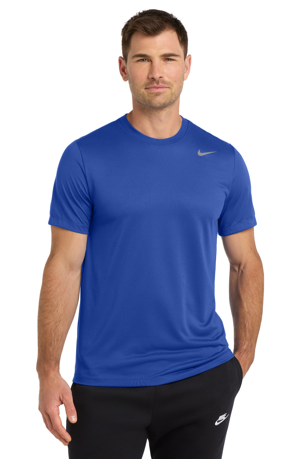 Custom logo Nike Team rLegend Tee DV7299 in Game Royal