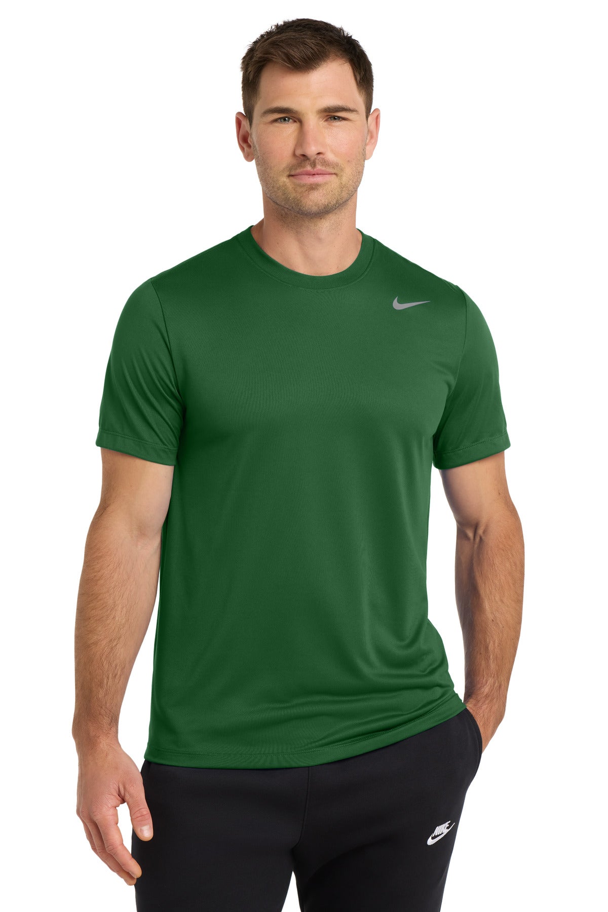 Custom logo Nike Team rLegend Tee DV7299 in Gorge Green