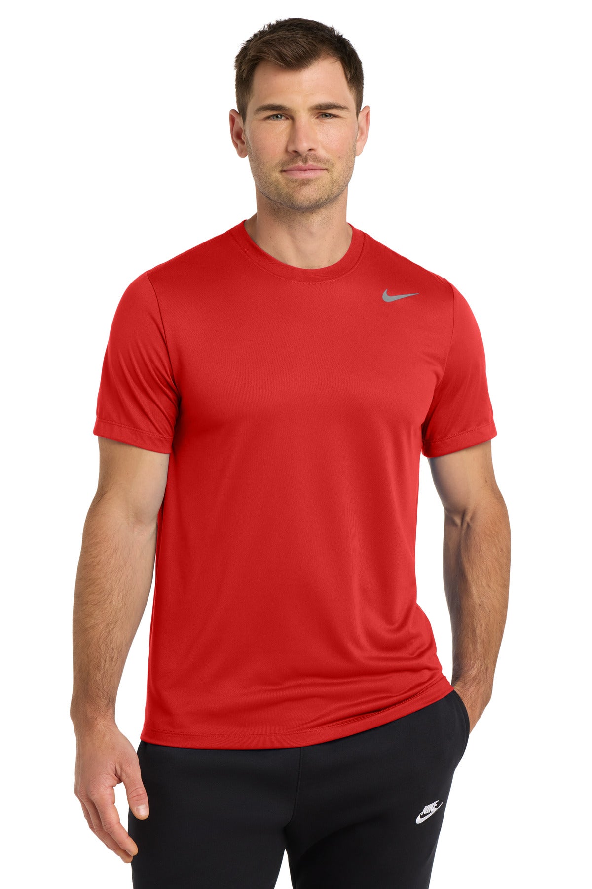 Custom logo Nike Team rLegend Tee DV7299 in University Red