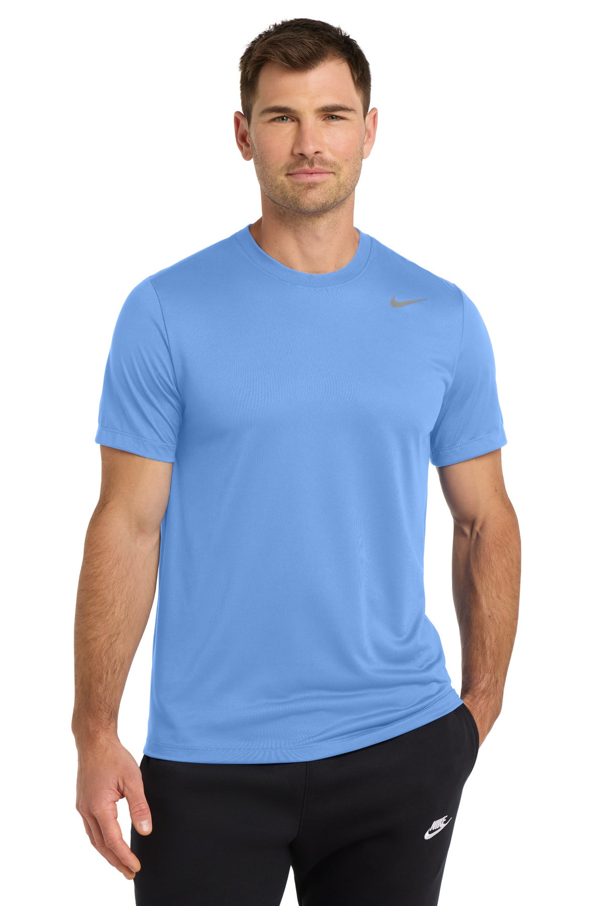 Custom logo Nike Team rLegend Tee DV7299 in Valor Blue