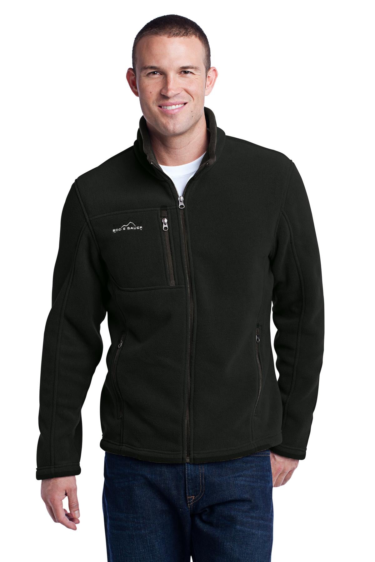 Custom logo Eddie Bauer® - Full-Zip Fleece Jacket. EB200 in Black