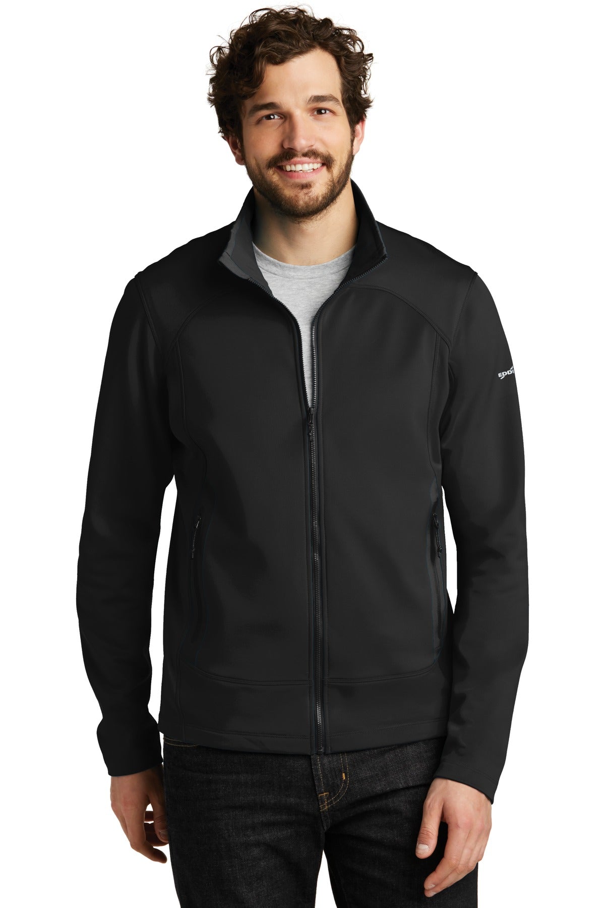 Custom logo Eddie Bauer® Highpoint Fleece Jacket. EB240 in Black