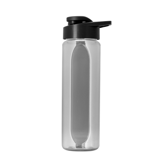 Boss Embossed RPET Bottle with Drink-Thru Lid - 26 oz.