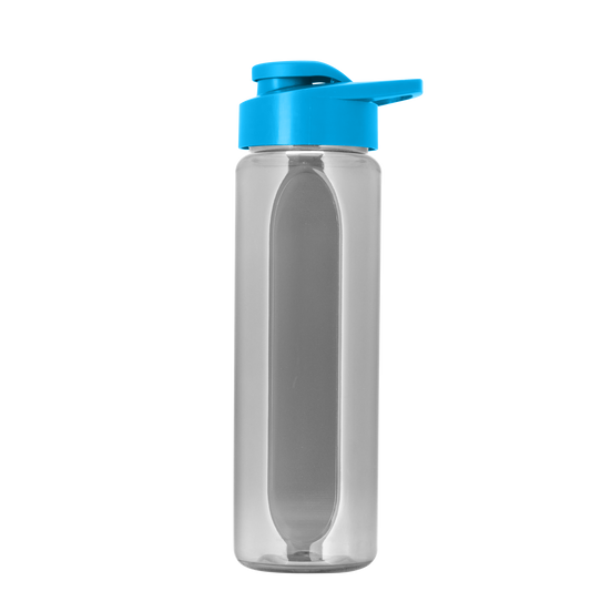Boss Embossed RPET Bottle with Drink-Thru Lid - 26 oz.
