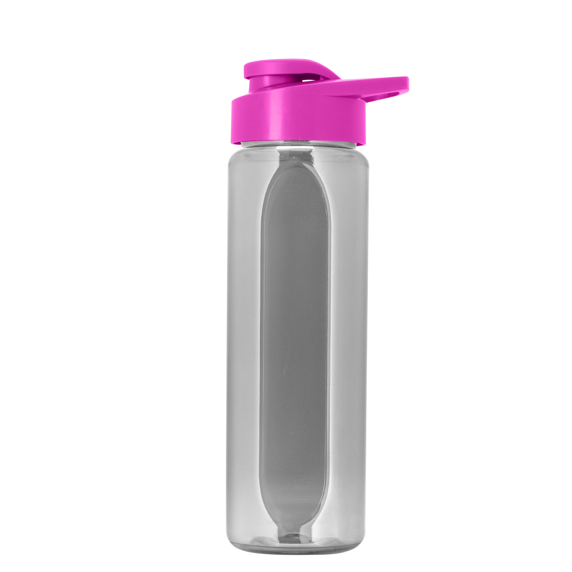 Boss Embossed RPET Bottle with Drink-Thru Lid - 26 oz.