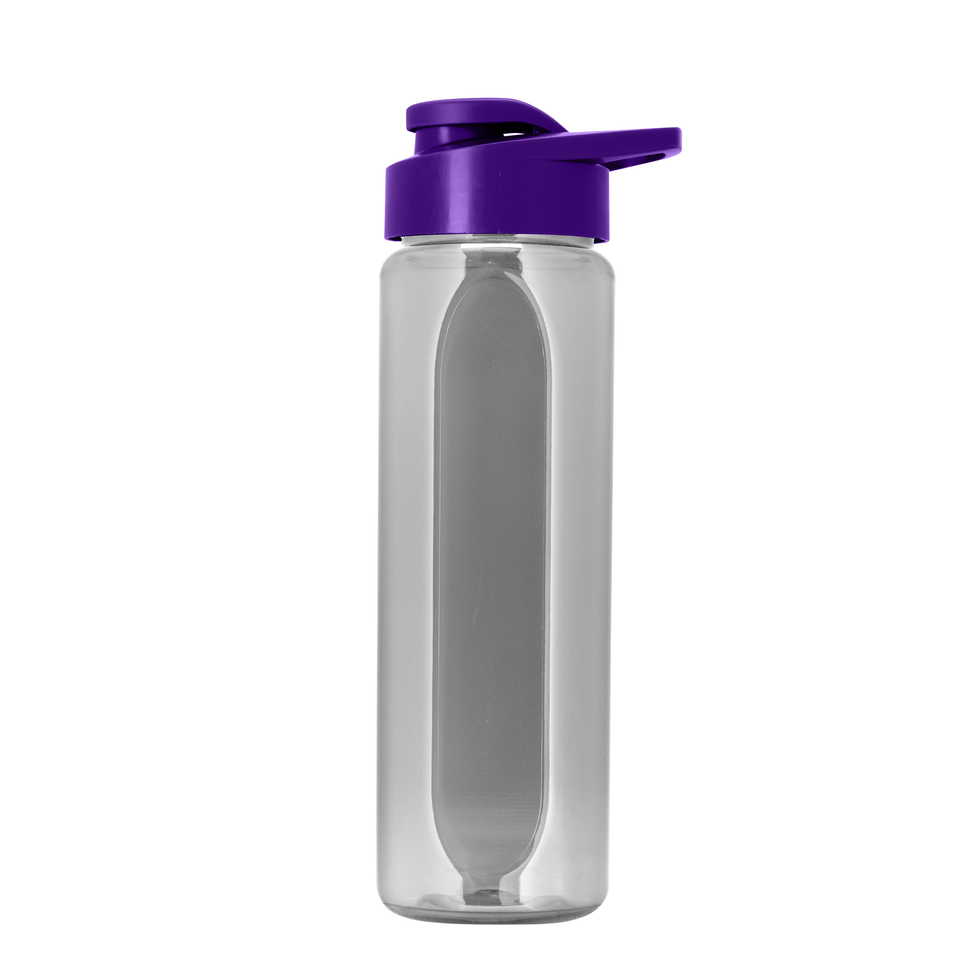 Boss Embossed RPET Bottle with Drink-Thru Lid - 26 oz.