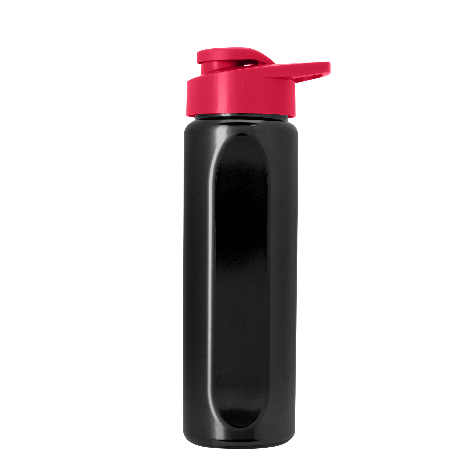 Boss Embossed RPET Bottle with Drink-Thru Lid - 26 oz.