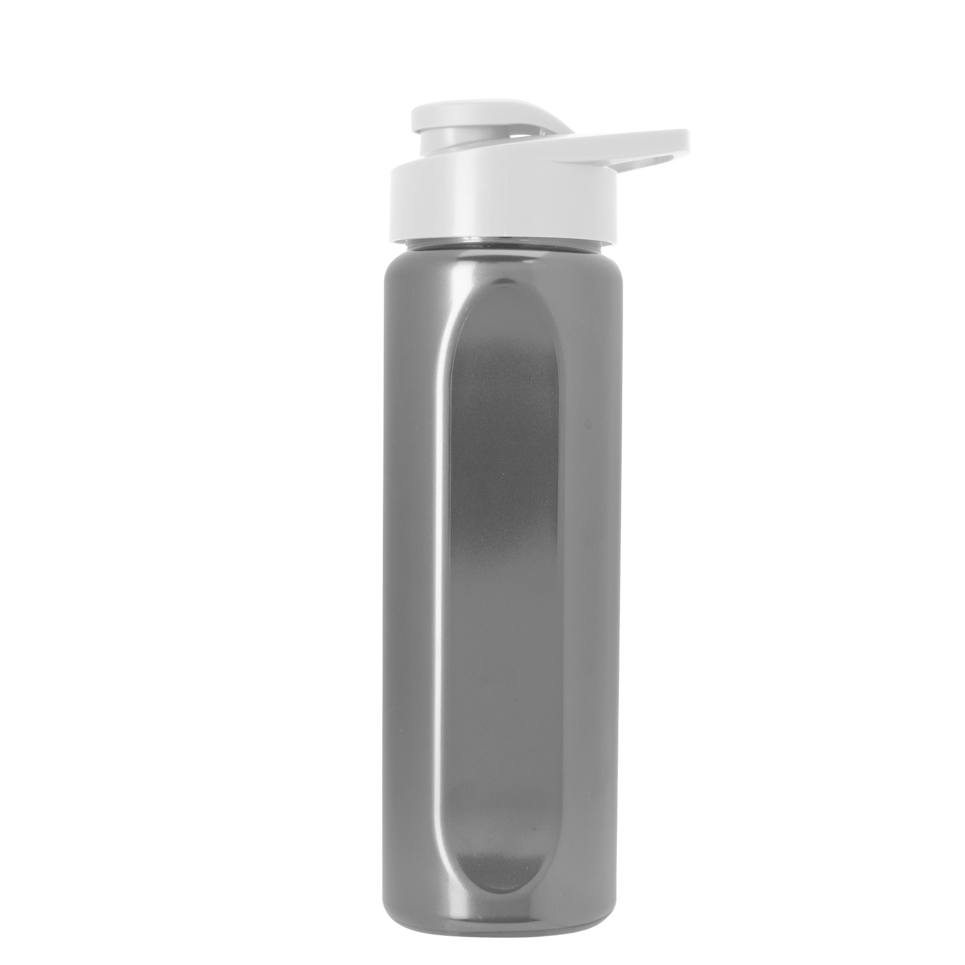 Boss Embossed RPET Bottle with Drink-Thru Lid - 26 oz.