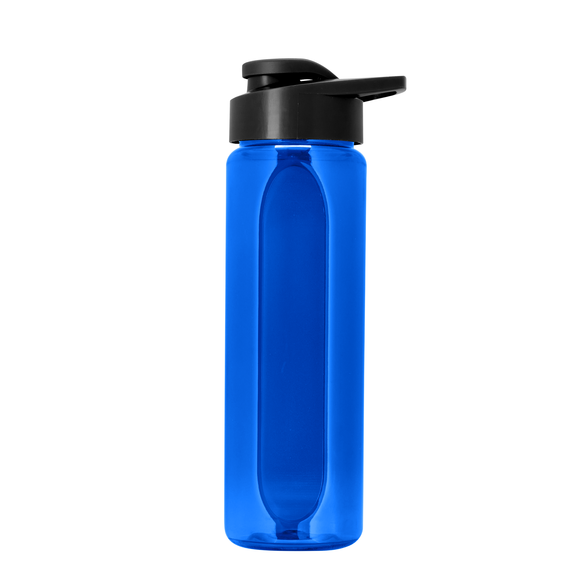 Boss Embossed RPET Bottle with Drink-Thru Lid - 26 oz.