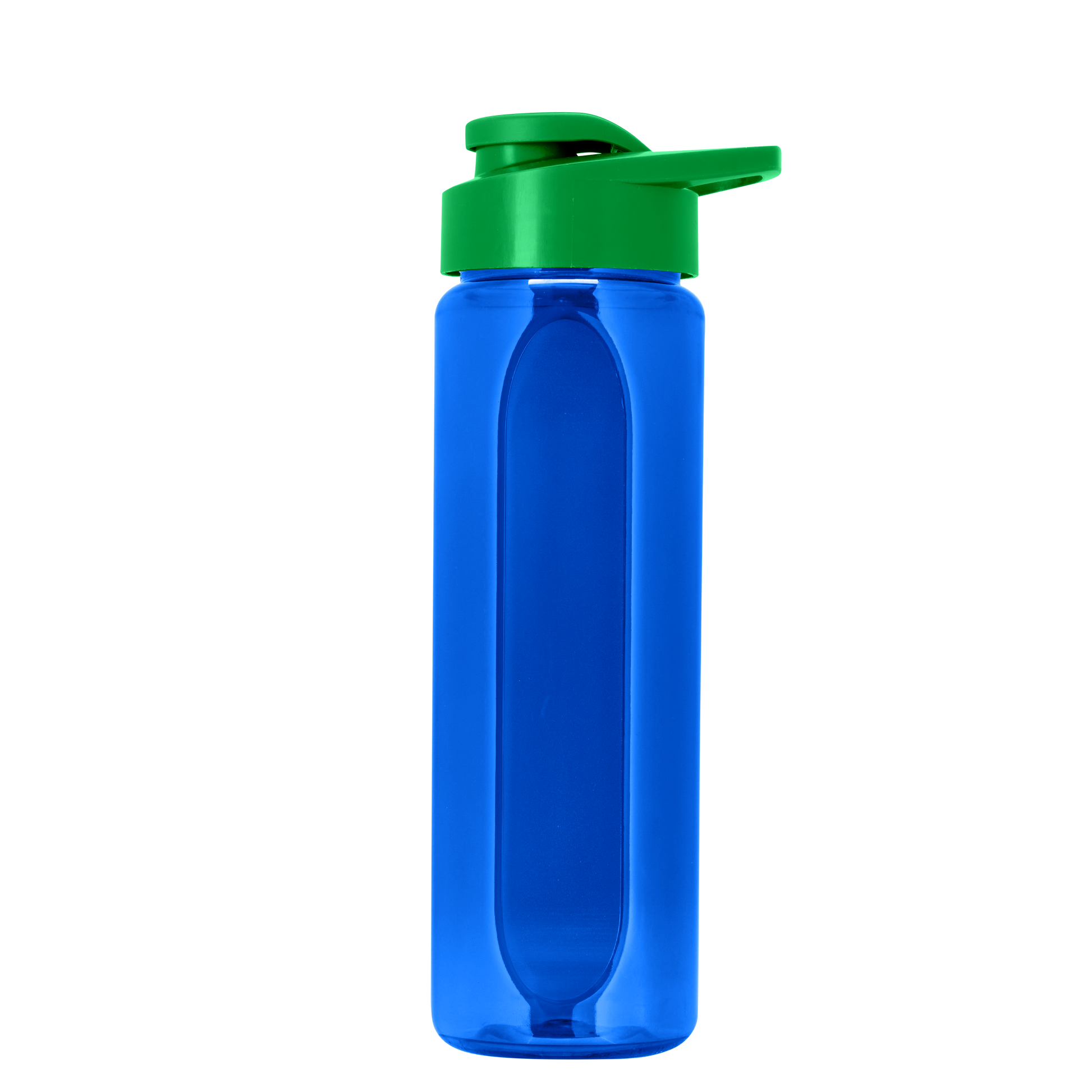 Boss Embossed RPET Bottle with Drink-Thru Lid - 26 oz.