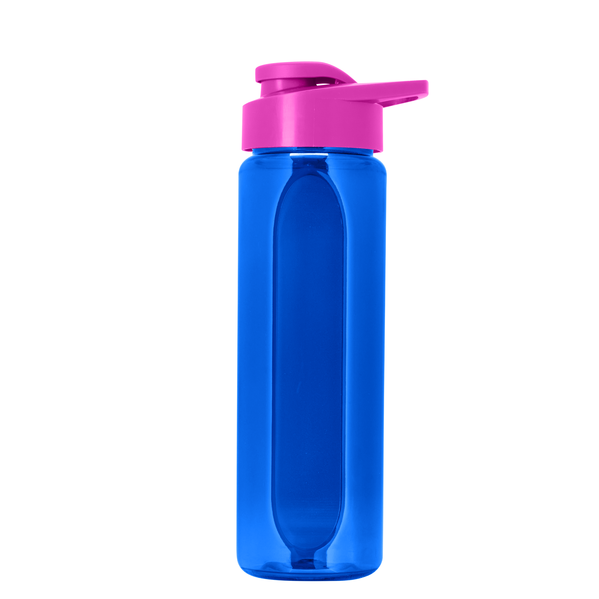 Boss Embossed RPET Bottle with Drink-Thru Lid - 26 oz.