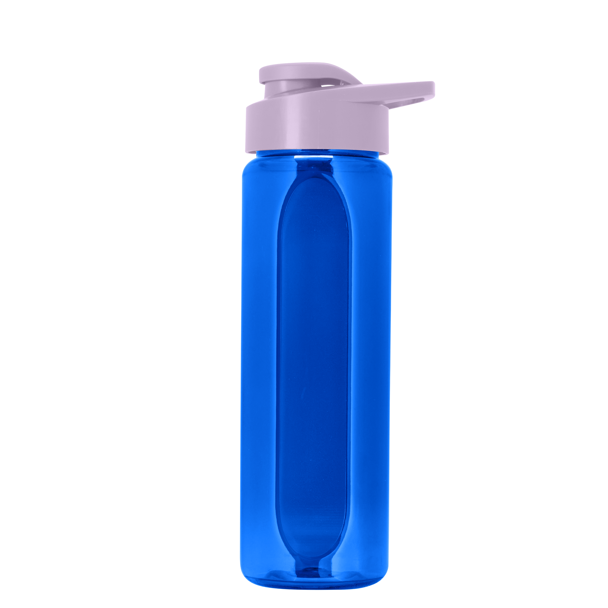 Boss Embossed RPET Bottle with Drink-Thru Lid - 26 oz.